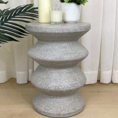 Anassa Concrete Stool/ Bedside Table